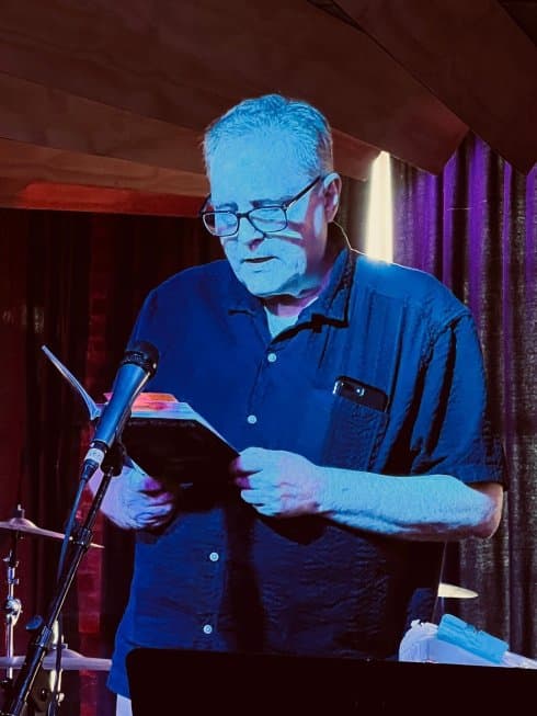 Jon Luthro reading poetry